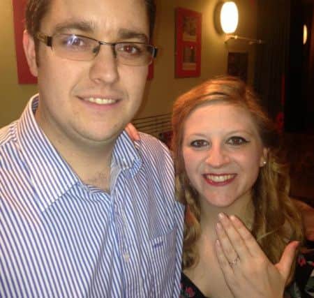 Martin Bracewell and Becca Attfield celebrate their engagement fRf43hDv_OVtn9uIAI54