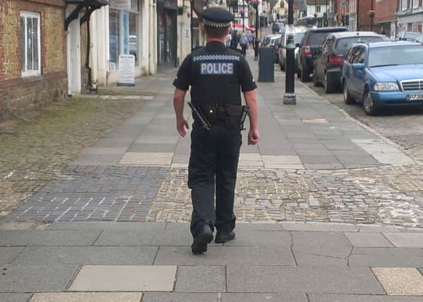 Policeman on the beat on Midhurst