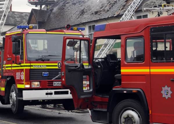 Fire crews dealing with an incident in West Sussex