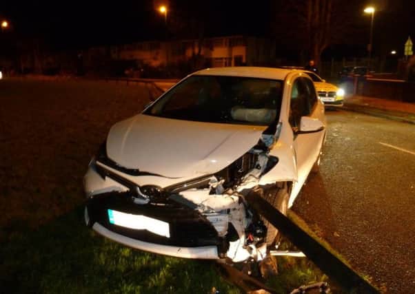 Police were called to the scene of a collision in Orchard Road, Bognor Regis, on December 4 PICTURE FROM SUSSEX POLICE