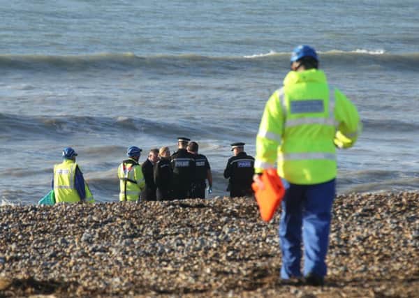 A body was found on Shoreham beach on December 4 PICTURE BY EDDIE MITCHELL SUS-150412-111059001