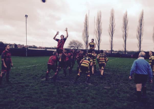 Heavy mud underfoot made playing conditions tricky v Hellingly