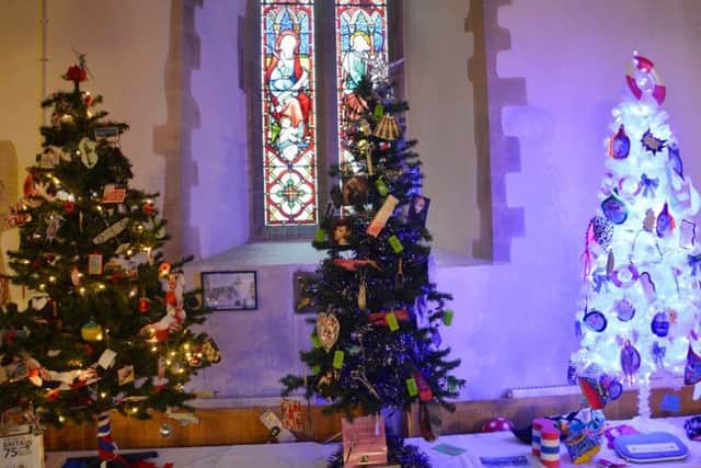 Trees by Findon Church Bellringers, Cutting it Fine and Findon Village Swimming Pool
at the Findon Village Christmas Tree Festival on Saturday and Sunday