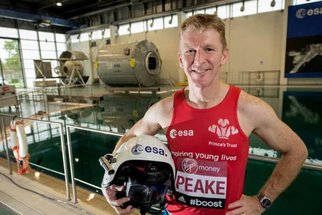 Tim Peake is set to run the London Marathon aboard the International Space Station Picture from Virgin Money London Marathon SUS-150412-155328001
