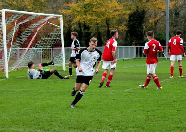 Pagham under-18s on the goal trail at Arundel / Picture by Roger Smith