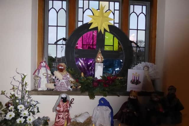 Wonderful crib figures made for The Candle Song by residents at the Queen Alexandra Hospital Home in Worthing