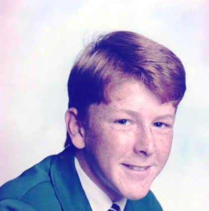 Tim Peake in his Chichester High School uniform Picture from Nigel Peake SUS-150312-124406001