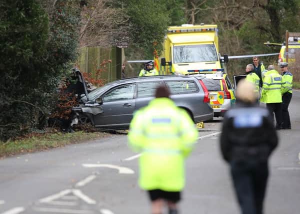 Crash on the A2037 south of Henfield, December 10 2015
Photo by Eddie Mitchell
