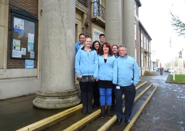 The Worthing Churches Homeless Projects team at Worthing Town Hall, their new office base