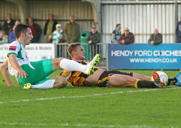 Jason Prior had chances to make it 2-0, but Bognor settled for a one-goal win / Picture by Tim Hale