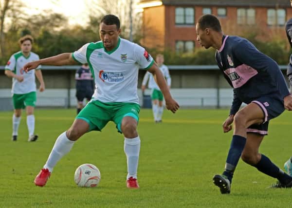 Chike Kandi was Bognor's matchwinner at Maidstone / Picture by Tim Hale