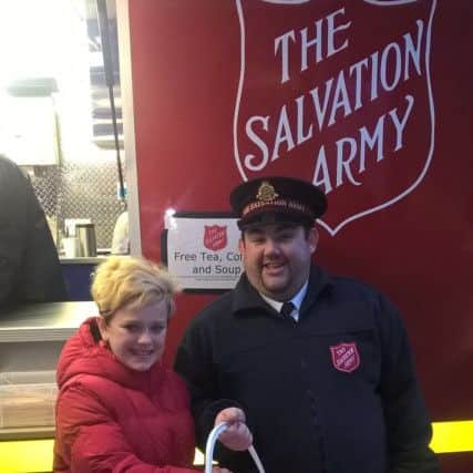 Freya Gibbs gave £10 to the Salvation Army at Tenterden Christmas Market on day five 8Jn4QCBIU95WMlXTY5Y9