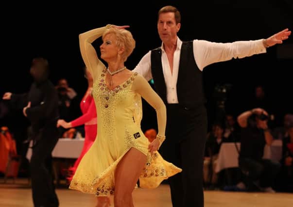Chris and Diana Crowhurst at the World Latin Dance Championships in Paris.