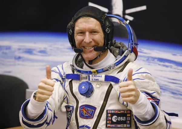 Astronaut Tim Peake, who grew up in Westbourne (AP Photo/Dmitry Lovetsky)