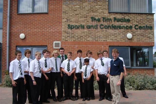 Tim Peake visits his former school, Chichester High School for Boys, in July 2009 SUS-151215-092709001