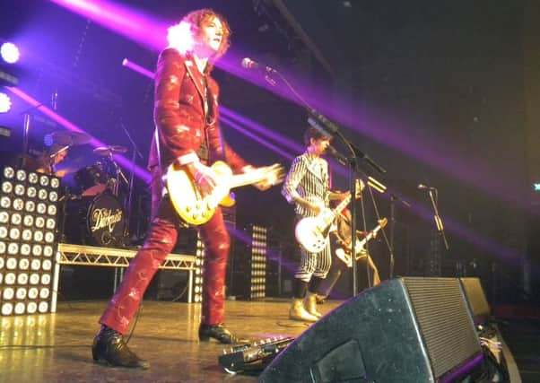The Darkness on stage at the De La Warr Pavilion in Bexhill-on-Sea, 15/12/15 SUS-151216-143154001