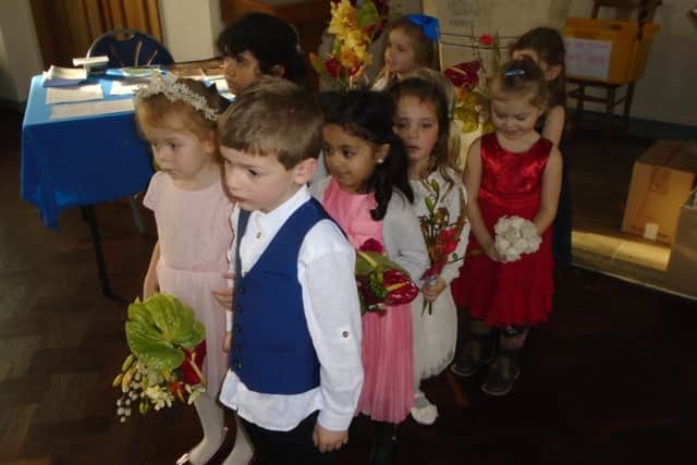 Pupils at Vale School planned their own wedding at All Saints Church, Findon Valley