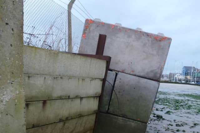The wall protecting Arun Yacht Club has collapsed SUS-151221-145745001