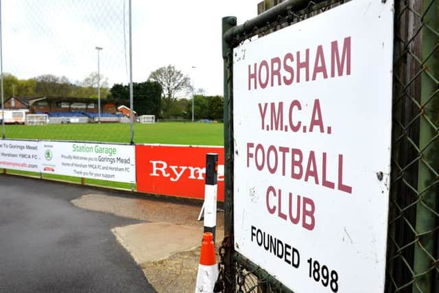 Horsham FC have been groundsharing at Gorings Mead, Horsham. Pic Steve Robards SUS-150429-150954001