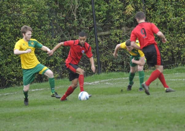 Action from Westfield's 5-0 defeat at home to Roffey on Saturday. Picture by Simon Newstead (SUS-151220-122753002)