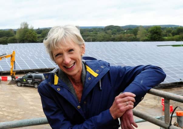 Leader Louise Goldsmith at Tangmere Solar Farm