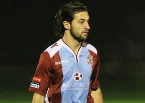 Billy Medlock scored the only goal as Hastings United beat Walton Casuals this afternoon. Picture courtesy Joe Knight