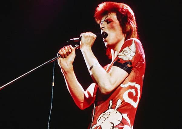 David Bowie performing in 1972