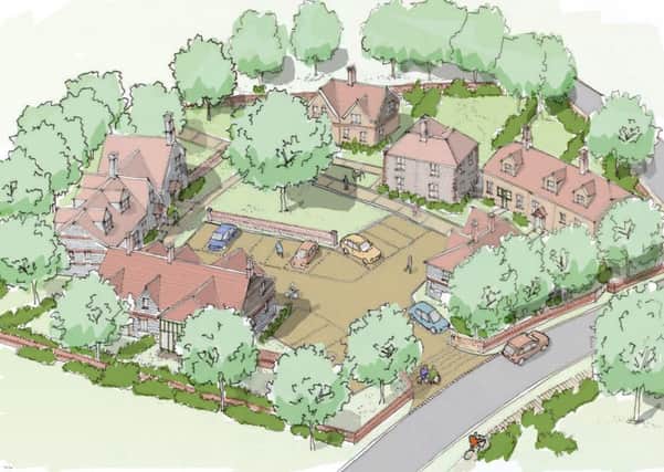 Early artist's impression of Lower Graylingwell, where 80 of the 160 new homes could be the Government's Starter Homes