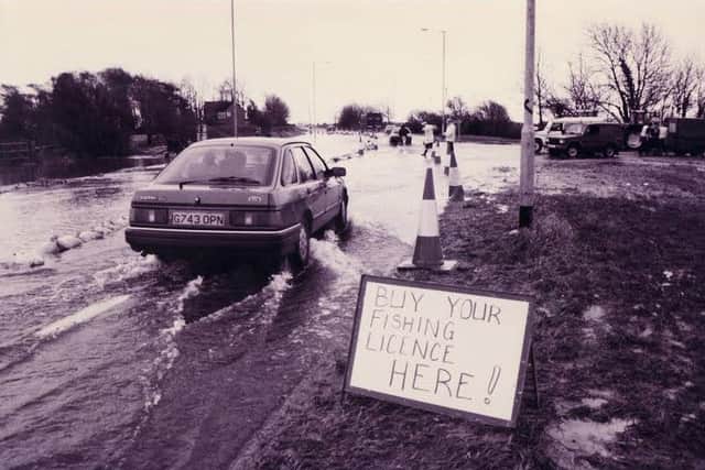 The great British sense of humour flourished during the Chichester floods of January 1994 ENGPPP00120140801171356