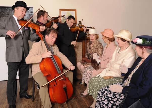 The gang puts on a concert for Mrs Wilberforce and her friends in Wick Theatre Company's The Ladykillers