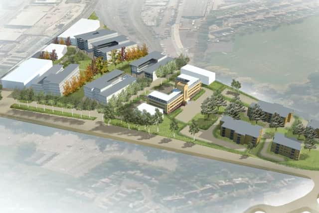 Artists' impression of plans for a science and business park at the former Novartis site in Horsham (photo submitted) SUS-160501-094312001