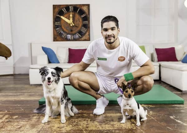 Louis Smith and his canine companions