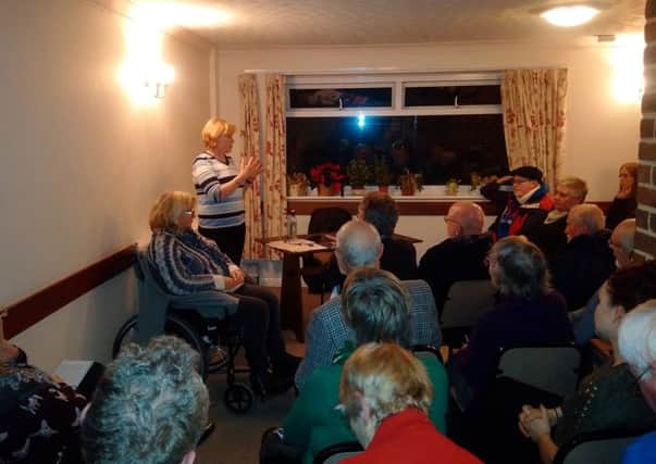 Angela Smith, Labour's shadow leader of the House of Lords, speaking to members of the Bognor Regis Labour Party (photo submitted). SUS-160501-154431001