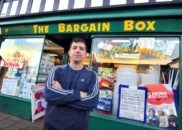 David Percival (pictured) owns Bargain Box in partnership with his father John