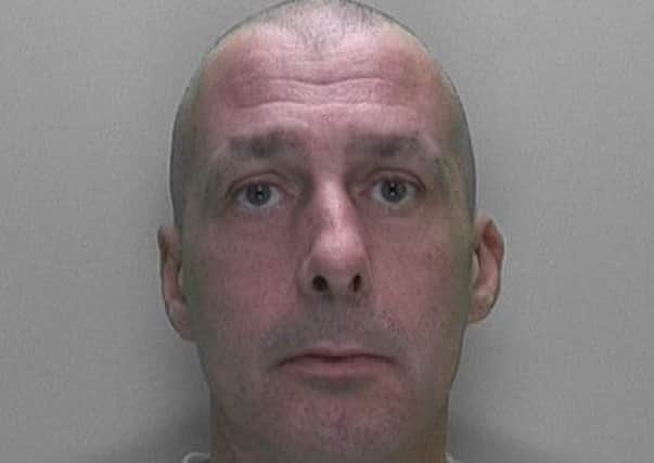 Ian Dunstane shaved his head to escape detection, police said. Sussex Police picture