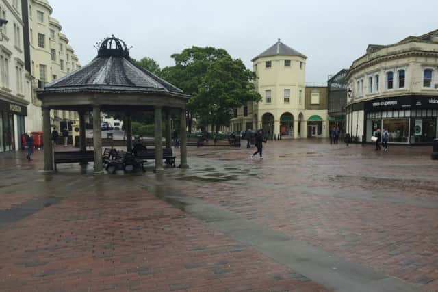 The bandstand in Worthing town centre will go as part of Â£1.2million works to improve the town's main shopping street
