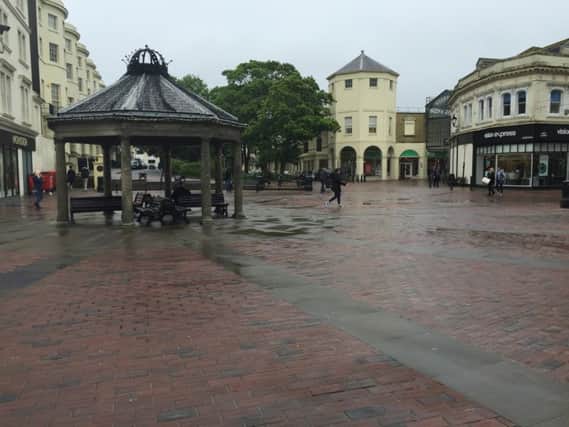 The bandstand in Worthing town centre will go as part of Â£1.2million works to improve the town's main shopping street