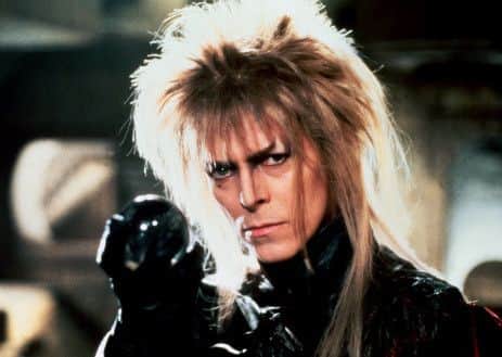 An evil goblin king, played by David Bowie, pictured  here, a talking door knocker, fairies and a colony of goblins will join producer/director Brian Henson and members of the Jim Henson Creature Shop at the Academy of Motion Picture Arts and Sciences' 20th anniversary screening and onstage discussion of "Labyrinth" (1986) on Thursday, July 20, at 8 p.m. at the Samuel Goldwyn Theater in Beverly Hills. NNL-140731-103718001