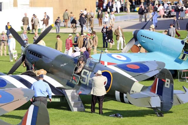 Spitfires as part of the display at last year's Goodwood Revival