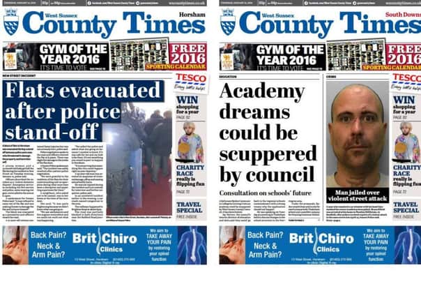 County Times front pages 14.01.16