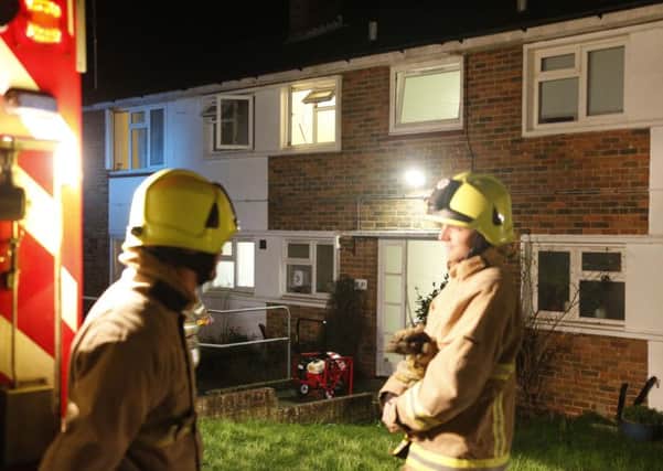 Flat fire Old Worthing Road. All pictures Eddie Mitchell