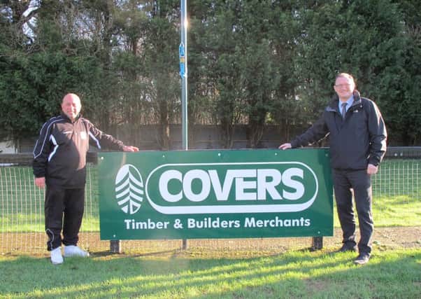 Left to right: Russ Rego (Club Committee and Commercial Manager) & Terry Lace (Burgess Hill Depot Manager at Covers)
