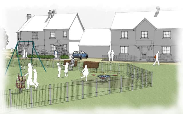 Artist's impression of proposed development at Barnhorn Green, Little Common, Bexhill. ENGSUS00120121024111730