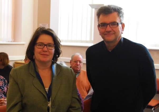 New Citizens' Advice 1066 chief executive Tracy Dighton and Hastings Borough Council leader Peter Chowney