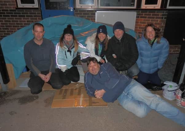 The fundraising event aims to give a taste of what it might be like to be street homeless for just one night
