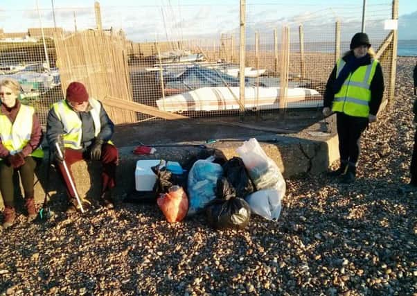 The first East Preston U3A Beach Clean took place on January 14