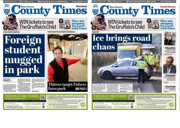 County Times front pages 21.01.16