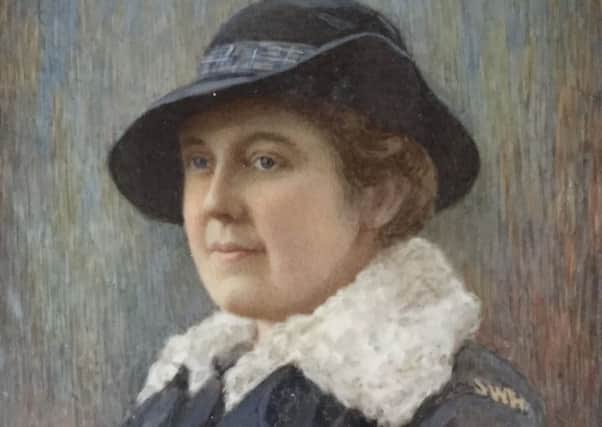 The portrait, by an unknown artist, shows Elsie Bowerman in service uniform