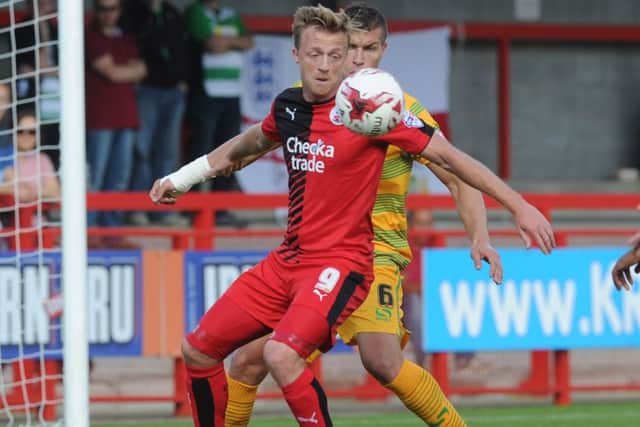Crawley Town's Lee Barnard in action against Yeovil Town SUS-150921-133302002