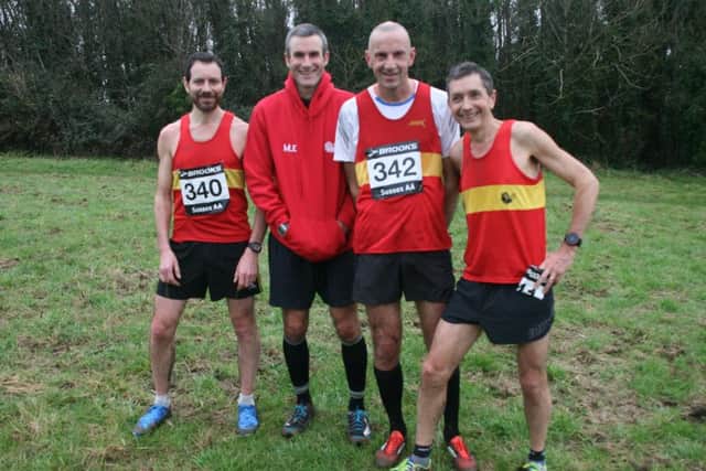 The other is a team photo of the silver medal winning team - Left to right 
Chris Gilbert (340) Mike Ellicock (Silver medal) Alan Velecky (342) Lewis 
Sida (Bronze medal)